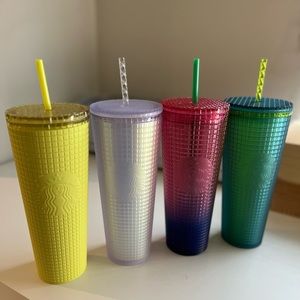 Grid Starbucks Cup Set